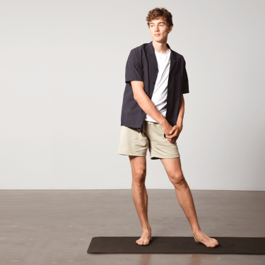 Yoga mat TPE 6mm, 183x60cm, anthracite/grey 