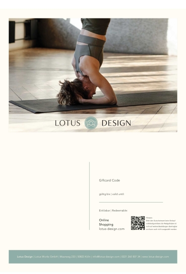 Yoga Geschenk Gutschein in PDF 