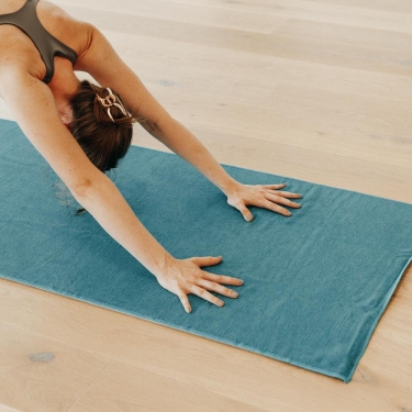 Yogahandtuch blau/aqua 