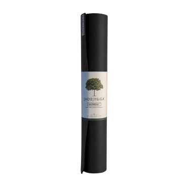 JadeYoga Harmony Professional Yogamatte 188 cm | Extra lang & extrem rutschfest, black 