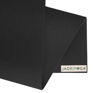 JadeYoga Harmony Professional Yogamatte 188 cm | Extra lang & extrem rutschfest, black 