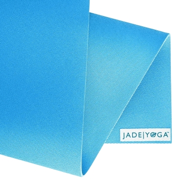 JadeYoga Harmony Professional Yogamatte 188 cm | Extra lang & extrem rutschfest, sky blue 