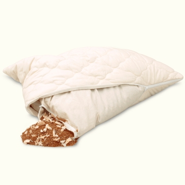 Quilted Organic Swiss Pine Pillow - Millet 