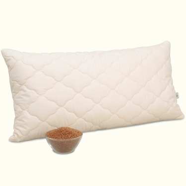Quilted Organic Millet Spelt Pillow 