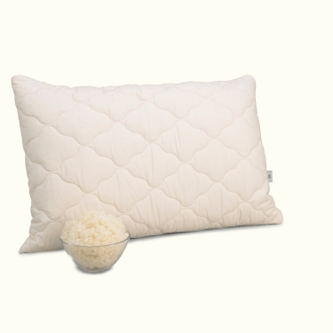 Quilted Organic Swiss Pine Pillow - New Wool 