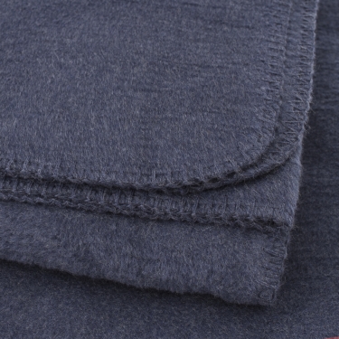 Yoga Blanket, 100% Cotton, marine blue 