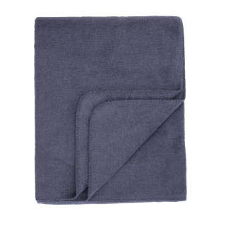 Yoga Blanket, 100% Cotton, marine blue 