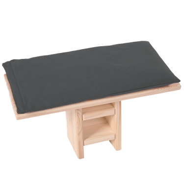 Meditation bench cushion - anthracite  40 x 20 cm 