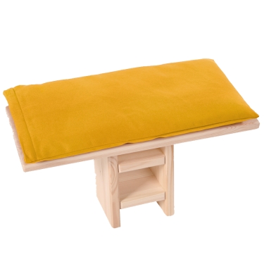 Meditation bench cushion - yellow 40 x 20 cm 