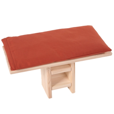 Meditation bench cushion - red-orange 40 x 20 cm 