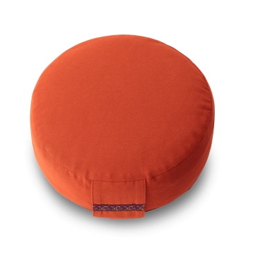 Meditation Cushion Basic 10cm, red-orange 
