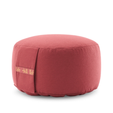 Meditation Cushion Basic 14cm, wine red 