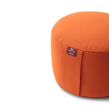 Meditation Cushion Basic Bio 19cm, red-orange 