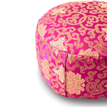 Meditation cushion BROKAT, 15cm, pink 