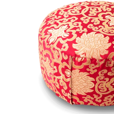 Meditation cushion BROKAT, 15cm, red 