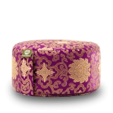 Meditation cushion BROKAT, 15cm high, purple 
