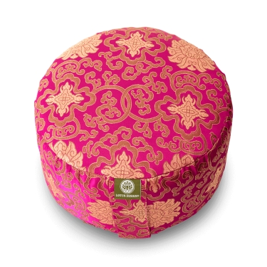 Meditationskissen Brokat, 15cm, pink 