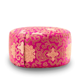 Meditationskissen Brokat, 15cm, pink 