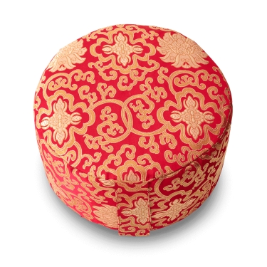 Meditation cushion BROKAT, 15cm, red 