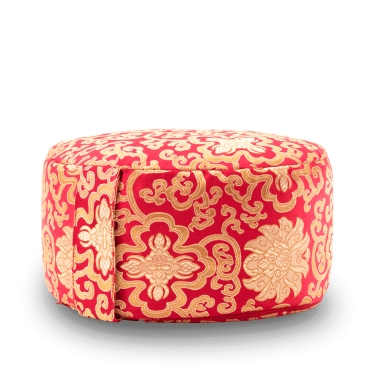 Meditation cushion BROKAT, 15cm, red 