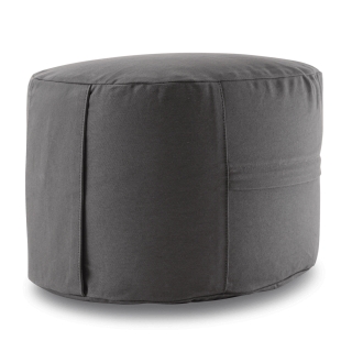 Meditationskissen Classic Oval 21cm, anthrazit 