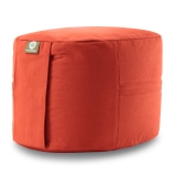 Meditation Cushion Classic Oval 21cm, red-orange 