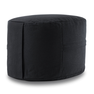 Meditationskissen Classic Oval 21cm, schwarz 