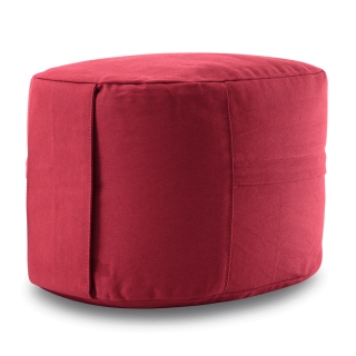 Meditation Cushion Classic Oval 21cm, wine red 