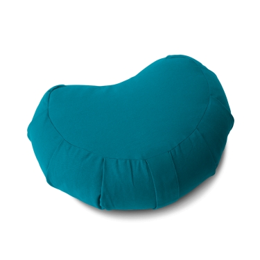 Half Moon Cushion Yoga Heart 14cm, turquoise 