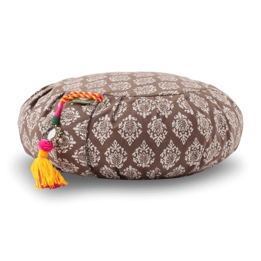 Meditation Cushion Zafu RAJA 15cm, grey-brown 