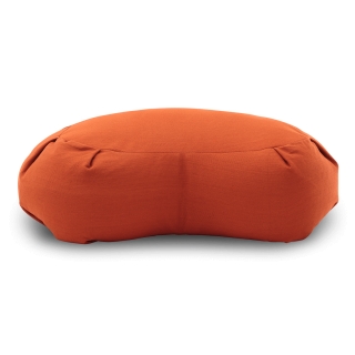 Half Moon Cushion Yoga Heart 14cm, red-orange 