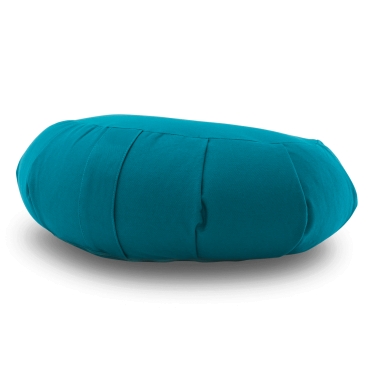 Half Moon Cushion Yoga Heart 14cm, turquoise 