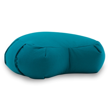 Half Moon Cushion Yoga Heart 14cm, turquoise 