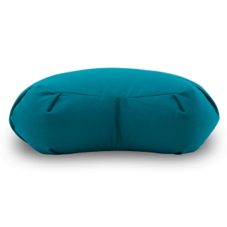 Half Moon Cushion Yoga Heart 14cm, turquoise 