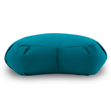 Half Moon Cushion Yoga Heart 14cm, turquoise 