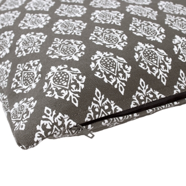 Meditation mat RAJA, 70x90cm, New wool, grey-brown 