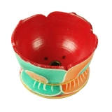 Incense Holder - Wood - Painted red 