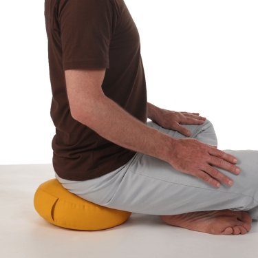 Meditationskissen Classic Yoga 7cm, gelb 