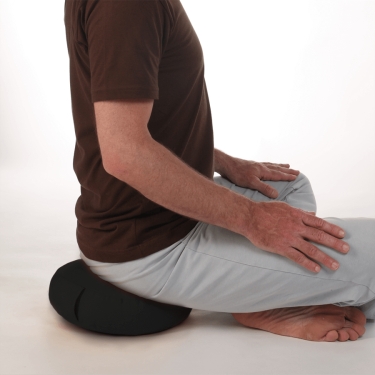 Meditationskissen Classic Yoga 7cm, schwarz 