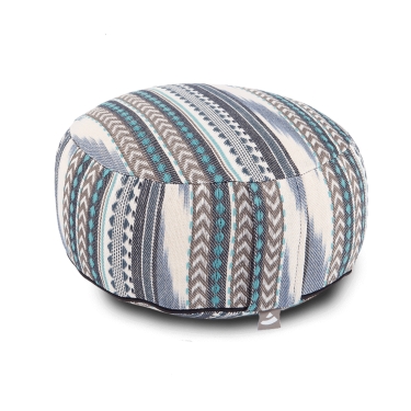 Meditation cushion ETHNO 17cm - black-white-blue 