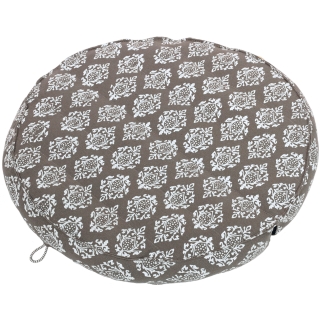 Travel pillow RAJA foldable 9cm, grey-brown 