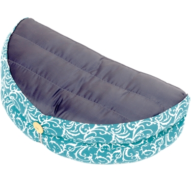 Travel pillow RAJA foldable 9cm, turquoise 