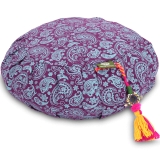 Meditation Cushion Zafu PAISLEY 15cm, purple 