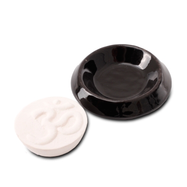 Duftstein- OM - Keramik, schwarz 