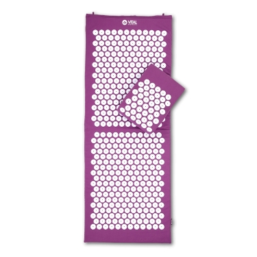 Akupressurmatte Vital -XL- 130x50cm - Aubergine 