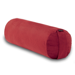 Yoga Bolster CORD 58 x Ø22cm - wine red 