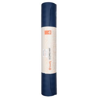 Yoga mat EcoPro 200x60cm, 4mm, dark blue 