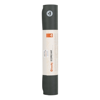 Yogamatte Naturkautschuk EcoPro 4mm, 185x60cm, schiefer-grau 