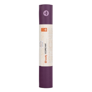 Yogamatte Naturkautschuk EcoPro 4mm, 185x60cm, violett 