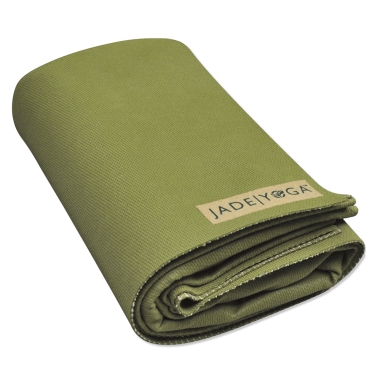JadeYoga Voyager Reise Yogamatte | faltbar & rutschfest, olive green 
